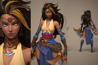 3d character modeling for animation 3d metahuman game character for 3d printing