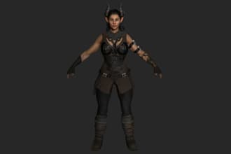 video game character, realistic texture, assets, xgen, control rig, animation