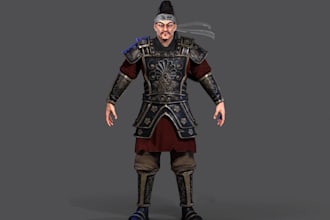 3d character model, video game model, realistic texture, ue5 rig, unity, daz3d