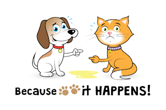 design cute cat and dog mascots logo