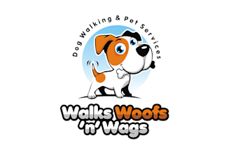 design dog walking business logo