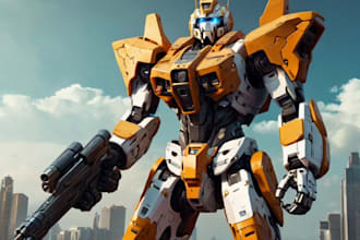 make your high quality mecha illustration for your need
