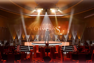 design and render event space
