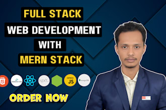 be full stack web developer for your mern stack website