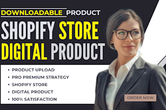 create digital product shopify store digital downloadable product shopify store