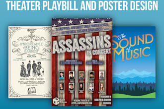design stunning theatre posters, brochures, and playbills