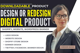 design website banner, web banner, store logo design and shopify banner indesign