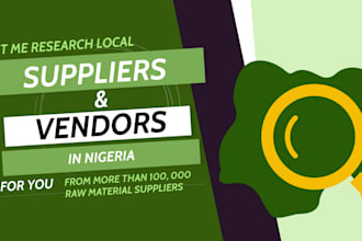 research local suppliers or vendors in nigeria for you
