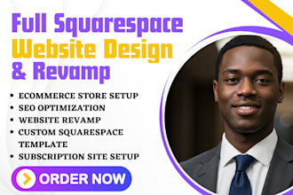 design full squarespace website and revamp squares pace