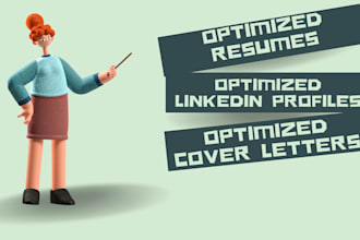 optimize CV and linkedin, resumes, and cover letters
