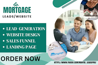 generate mortgage leads mca leads business loan leads mortgage landing page