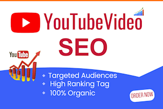 do your youtube video channel SEO to increase real audience