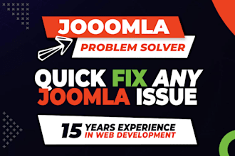 quickly fix any joomla bug or error and update your website
