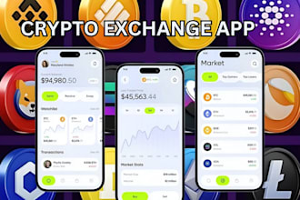 develop crypto wallet app, centralized exchange, native blockchain web3 platform