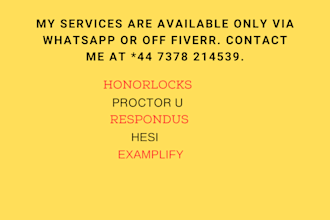 do honorlocks, proctor u, lockdown, proctaria