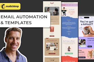 setup mailchimp email marketing automation and newsletter templates