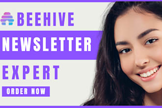 create beehiiv newsletter, beehive landing page, design beehiiv ai newsletter
