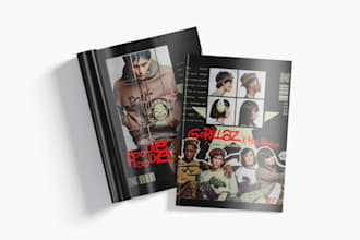 do stylized catalog design for brand collection