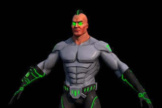 do ue5 skeleton,mesh 3d cc4 avatar,film character stylized male rig,vfx,animate