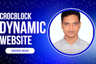build a dynamic wordpress website using crocoblock and elementor pro