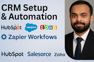 set up and automate your CRM with hubspot, salesforce, or zoho