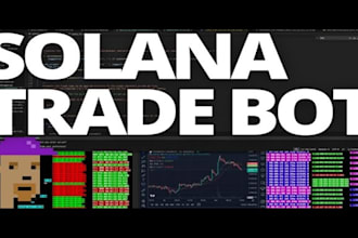 create solana arbitrage bot, solana volume bot, solana pump fun bot