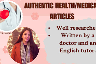 write exceptional health articles as a doctor