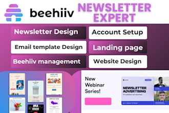 setup beehiiv newsletter design beehiiv landing page beehiiv newsletter template