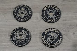 design custom patch, badge military, army, skull, circular, and sticker logo