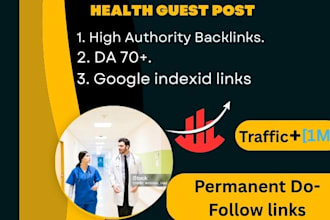 publish health guest post with quality health backlinks