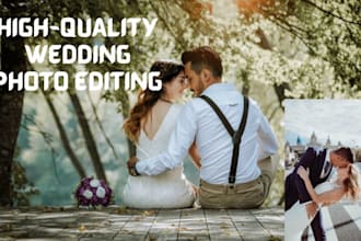 do wedding photo editing, culling and lightroom photo editing