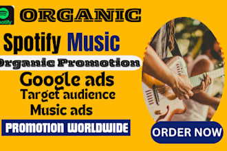 create and run advertisement to promote your spotify music