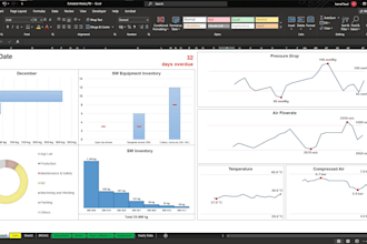 offer excel solutions to track, monitor data and create insightful dashboards