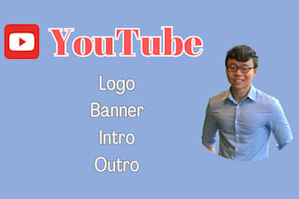 create youtube channel logo, banner, intro, outro