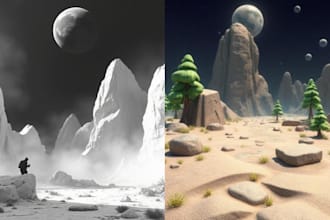 design stunning 3d game environments for unity, unreal engine, or custom engines
