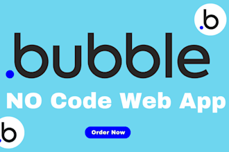 develop and design bubble io web app, mvp, and automation