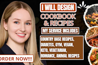 cookbook writer food recipes design cookbook  formatting cookbook layout design