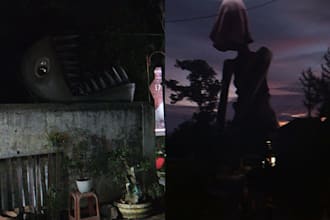photoshop a scary creature into your photo realistically
