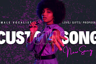 write and sing a custom song for your special moment and loved ones, any theme