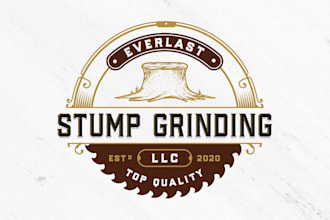 design ever last stump grinding llc logo