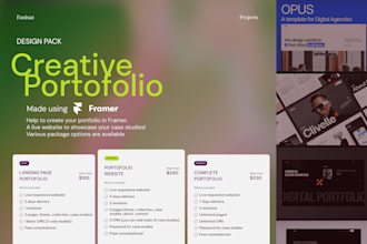 build your portfolio in framer to showcase your work