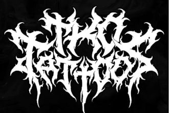 make custom brutal death metal, deathcore logo for your band