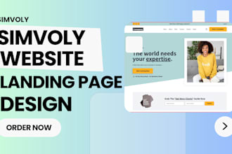 design responsive simvoly website and landing page