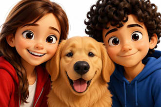 create 3d pixar style character art from your photo