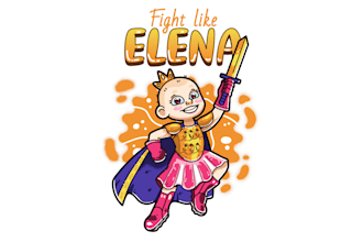 design fighting against cancer logo