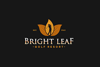 design awesome golf resort logo