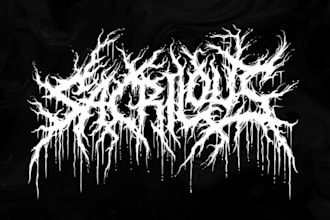 do a metal,hardcore,heavy metal, black metal band logo