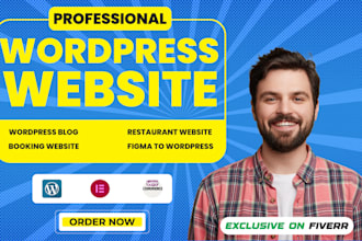 do wordpress blog website,figma to wordpress,restaurant website,booking website