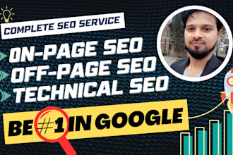 provide complete SEO service for higher google rankings
