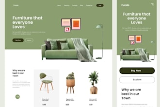 build furniture shopify store,dropshipping homedecor, wix interiordesign website